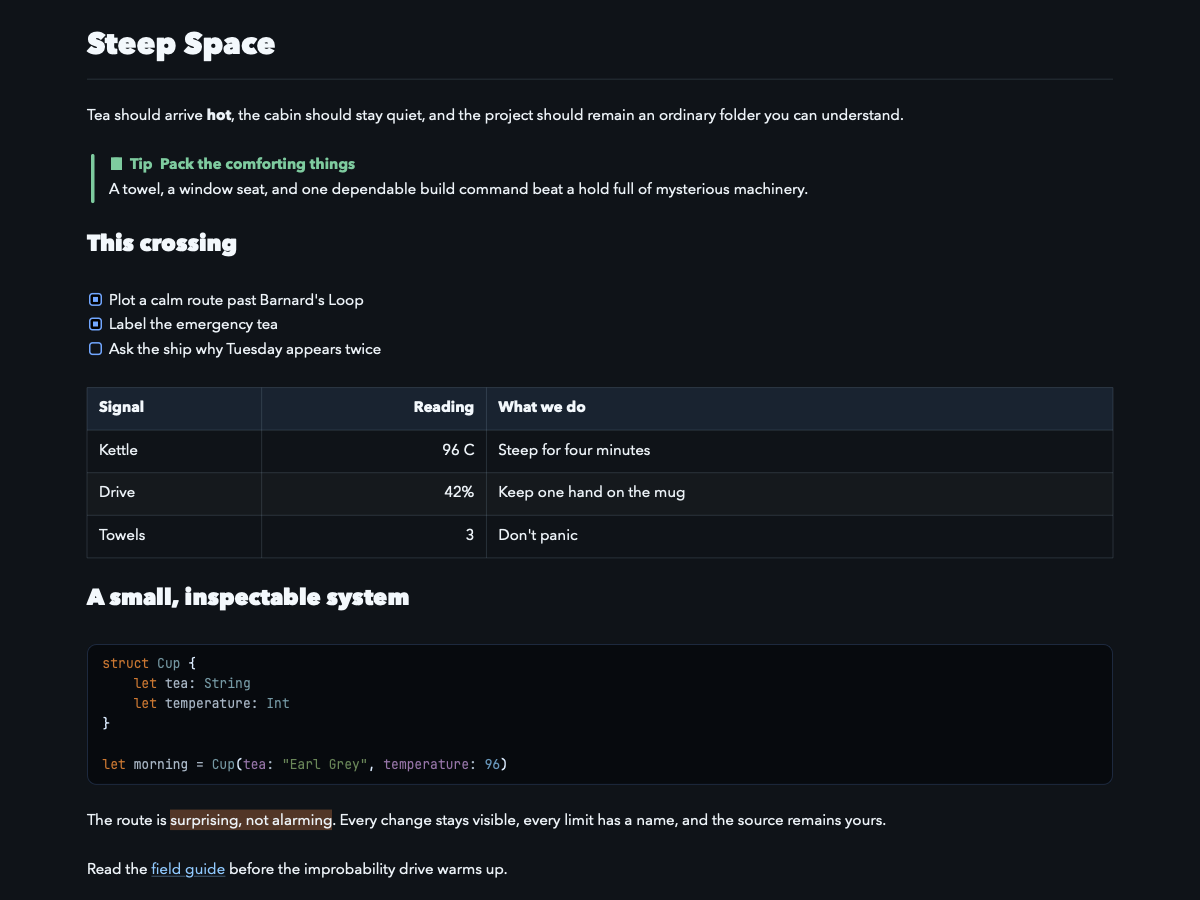 A Markdown document rendered in the FloofLogic theme.